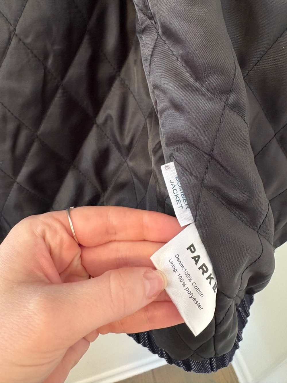 PARKE Lined Bomber Jacket S/M - Picture 6 of 6